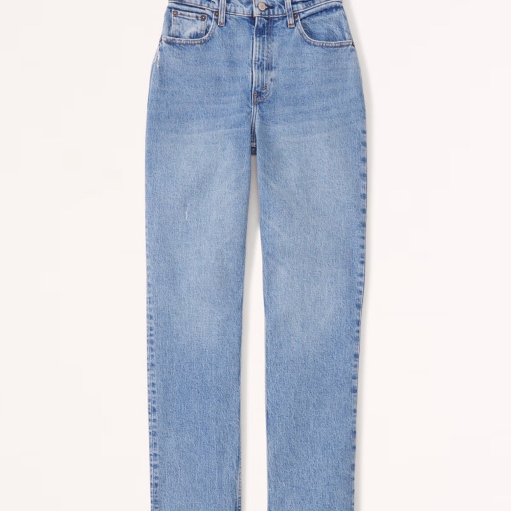 Abercrombie & Fitch Curve Love 90’s Straight Ultra High Rise